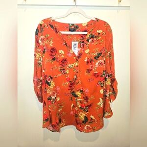 Torrid NWT Orange Floral Harper